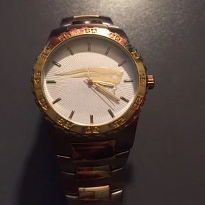 Patriots gold tone watch